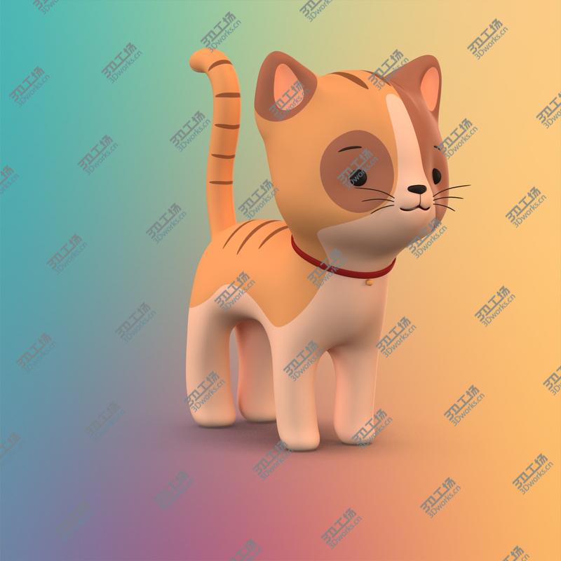 images/goods_img/2021040164/3D model Cute Cartoon Cat Dog Pack Collection/5.jpg